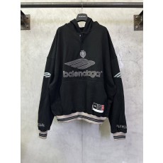 발렌시아가 후드 자수 스웨트셔츠 001-189533