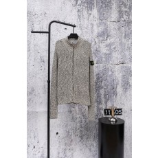 스톤아일랜드 가을 겨울 보온 두꺼운 지퍼 카디건 니트 001-189585