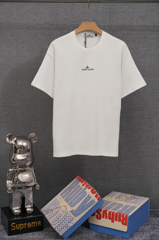 스톤아일랜드 기본형 중량감 순면 반팔 티셔츠 001-189753