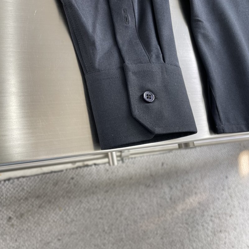 Kiton 남성 텐셀 코튼 칼라 롱슬리브 셔츠 001-189867