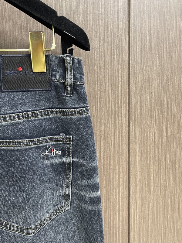 Kiton 남성 스트레이트 진 001-189905