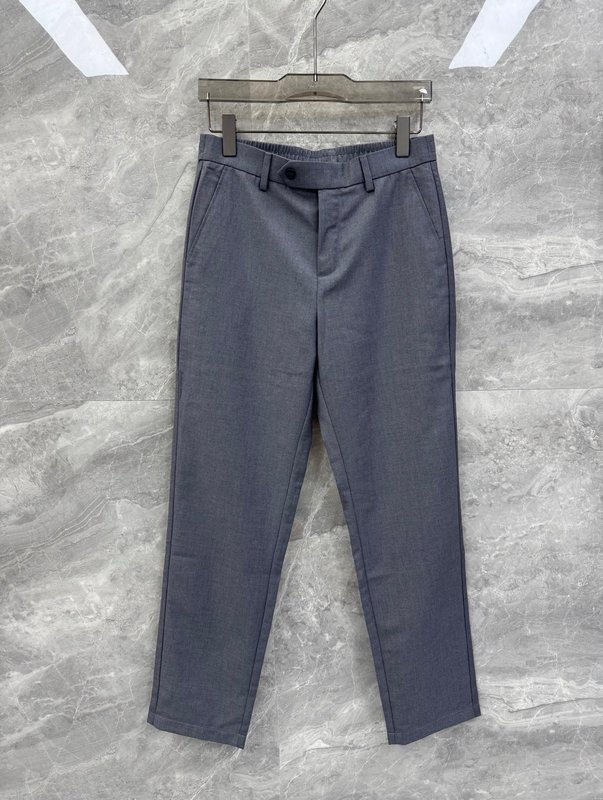 Kiton 남성 자수 로고 심플 캐주얼 정장 바지 001-189916