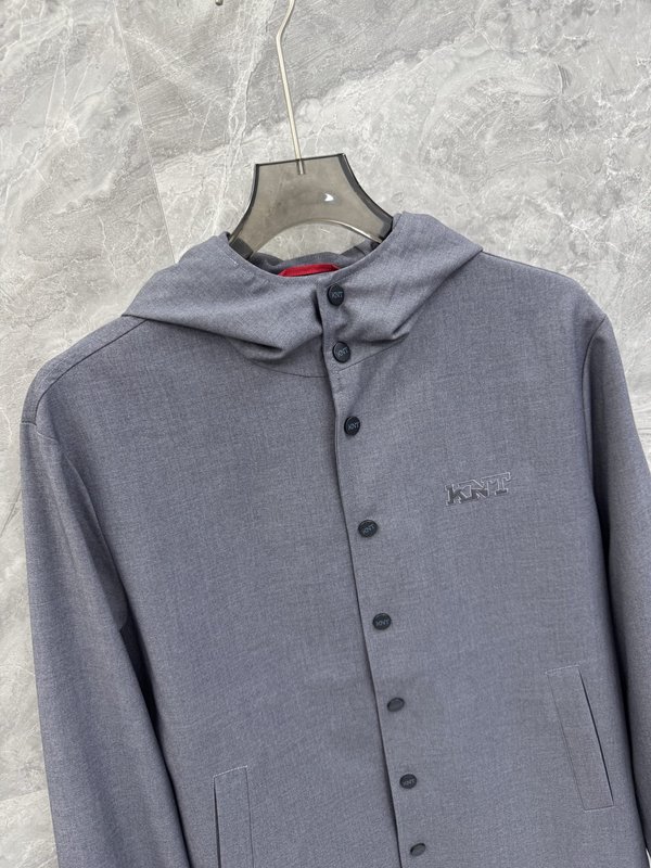 Kiton 비즈니스 심플 후드 재킷 001-189917