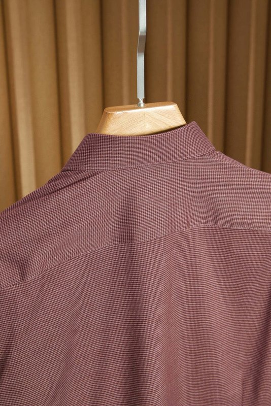 Kiton 울 천사격 긴팔 셔츠 001-189923