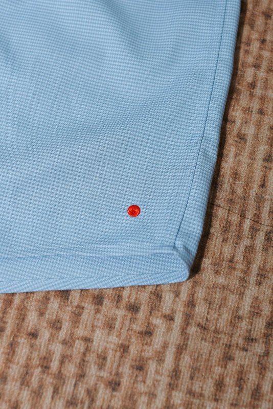 Kiton 남성 울 천조 무늬 긴팔 셔츠 001-189940