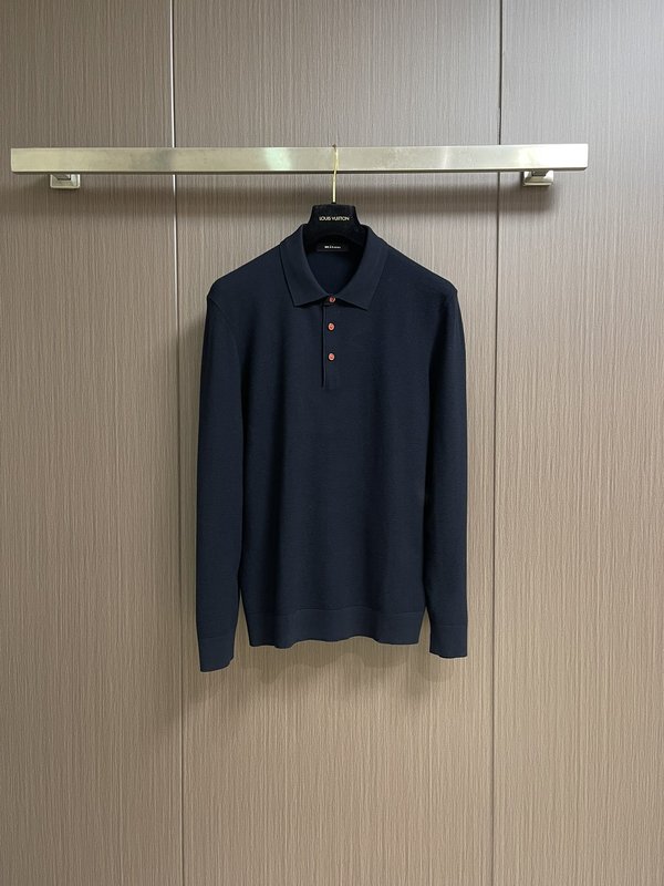Kiton 3 버튼 라펠 니트 긴팔 스웨터 001-189974
