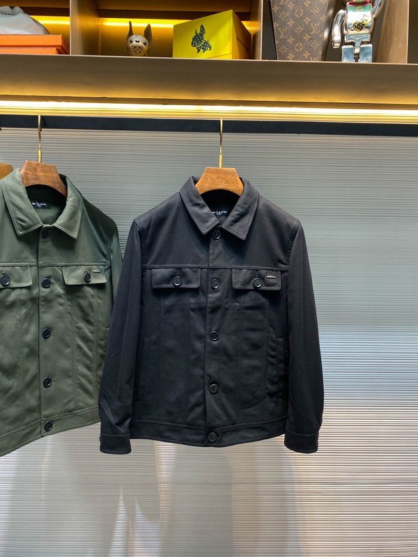 Kiton 가을 겨울 브러시드 테크니컬 칼라 자켓 001-189985