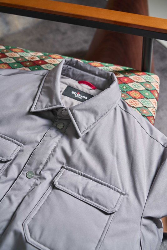 Kiton 남성용 경량 보온 패딩 재킷 001-190004