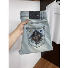 루이비통 남성용 고탄력 수입 데님 팬츠 001-190093
