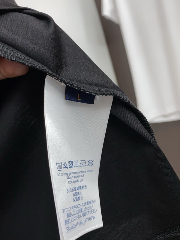 루이비통 남성 머서라이즈드 코튼 반팔 티셔츠 001-190185
