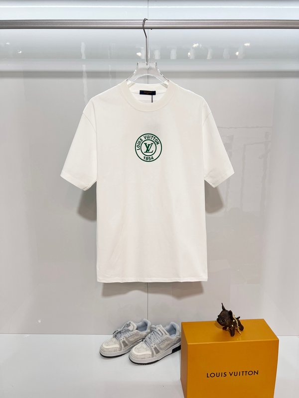 루이비통 면 라운드넥 반팔 티셔츠 001-190323