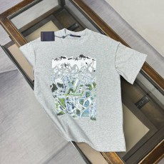 루이비통 라운드넥 반팔 티셔츠 유니섹스 001-190383
