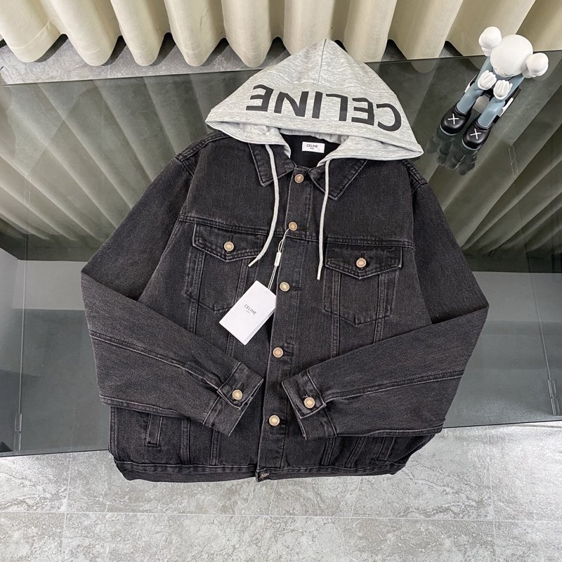 셀린 남녀공용 후드 데님 자켓 001-190510