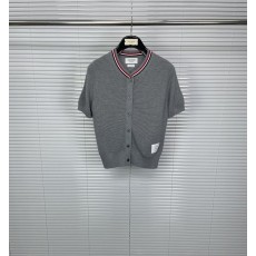 톰브라운 물결 무늬 스트라이프 라운드 넥 반팔 001-190962