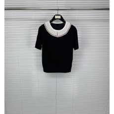 톰브라운 인형 칼라 울 니트 반팔 001-191065