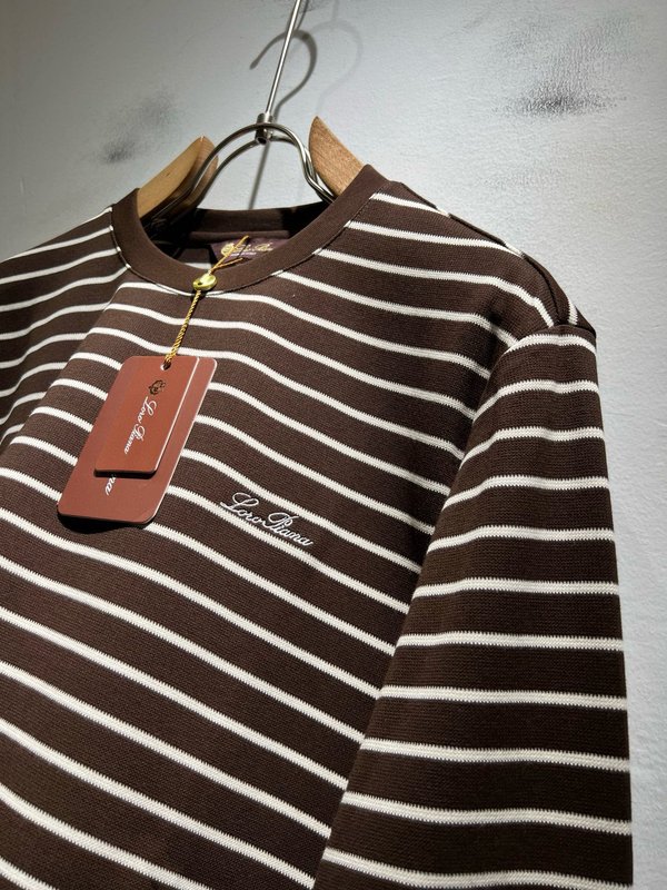 로로피아나 2025 F/W 남성 스트라이프 티셔츠 001-191092