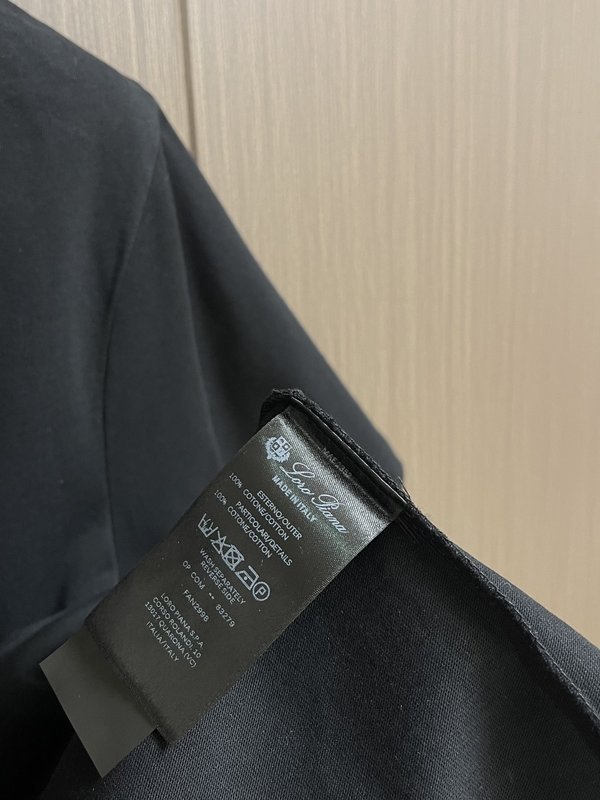 로로피아나 양면 암모니아 면 반팔 티셔츠 001-191120