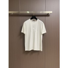 로로피아나春夏 이중 암모니아 면 반팔 티셔츠 001-191159