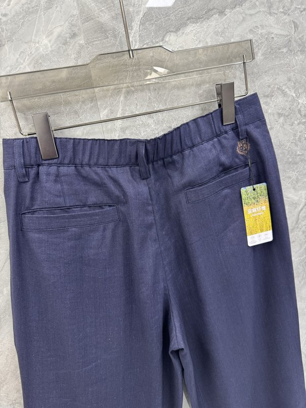 LP 반신축 비즈니스 캐주얼 리넨 바지 001-191236