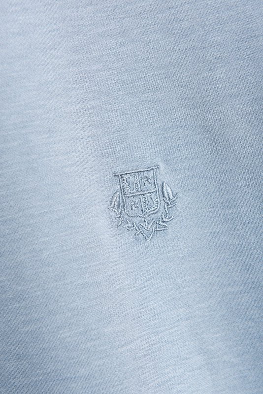 로로피아나 남성 실크 혼방 라운드넥 반팔 티셔츠 001-191330