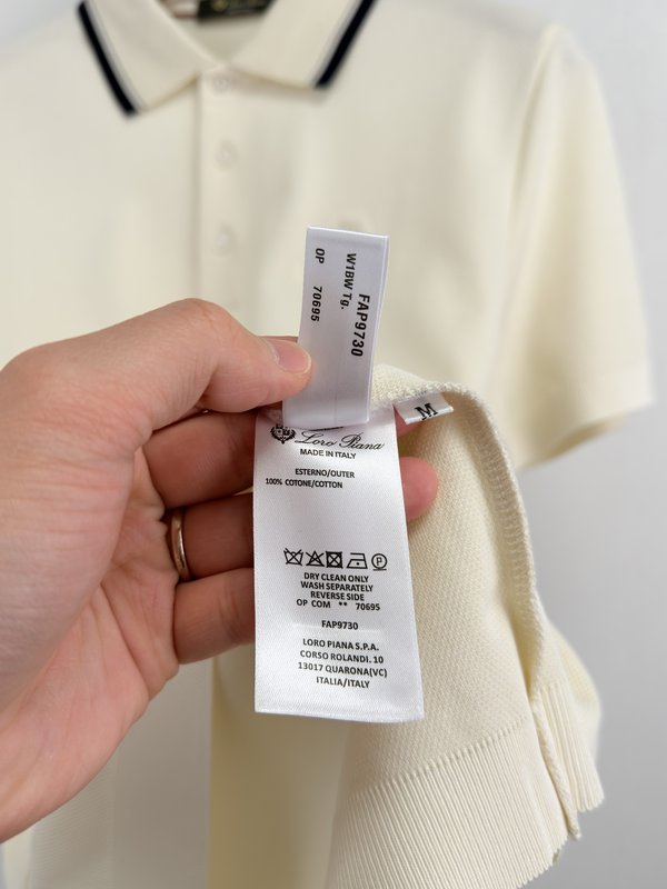 로로피아나 남성 피케 폴로 셔츠 001-191351