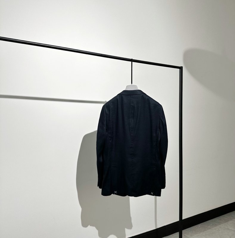 린넨 혼방 캐주얼 재킷 남성용 001-191358