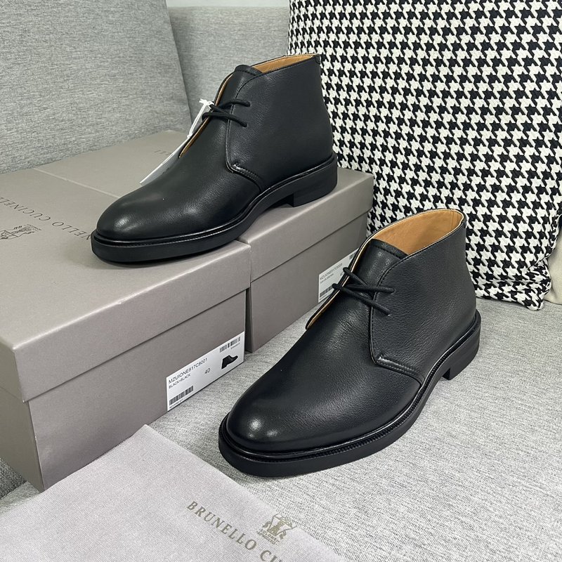 BC 브루넬로 쿠치넬리 남성 블랙 부츠 001-191371