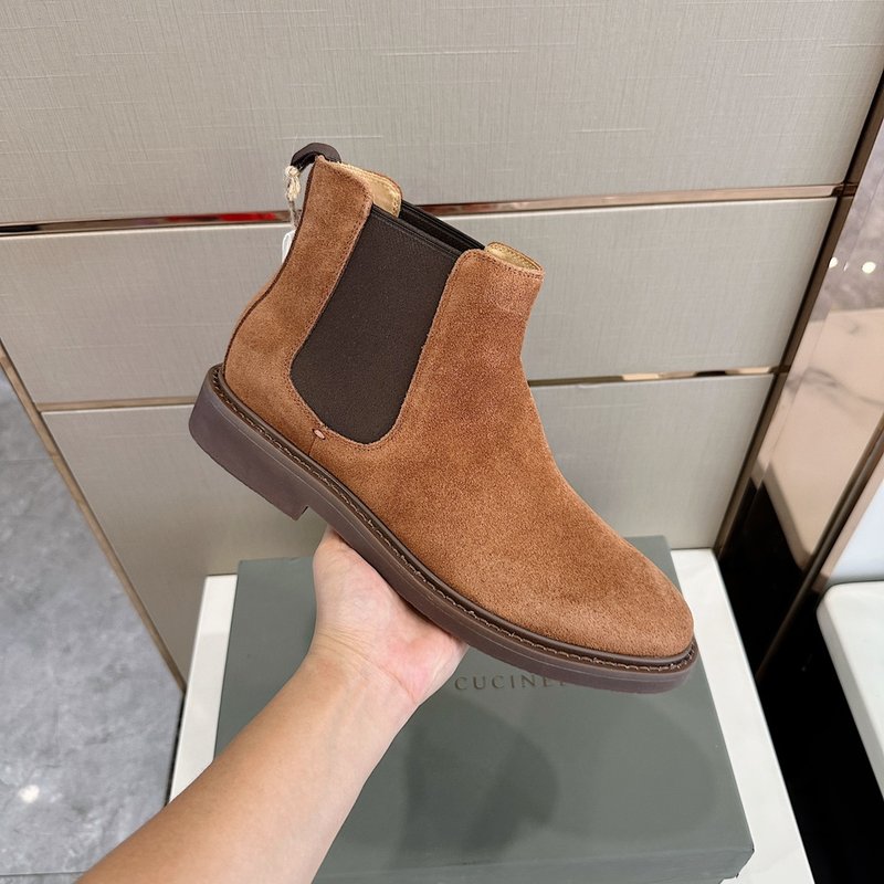 BC P710 남성 스웨이드 첼시 부츠 001-191452