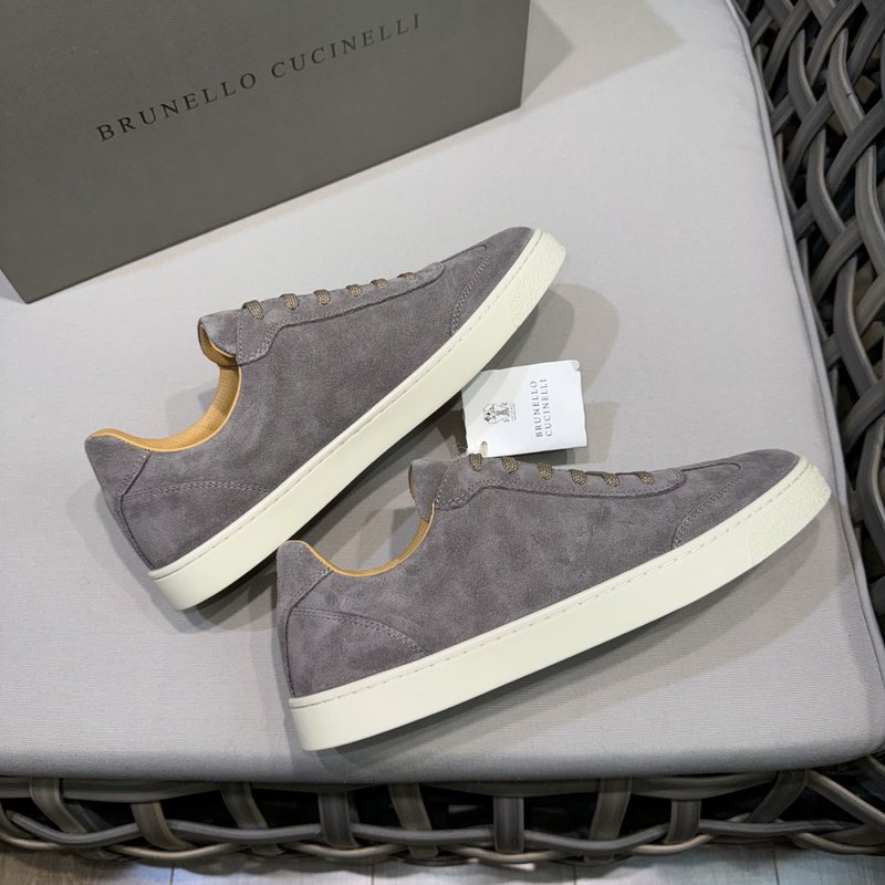 Brunello Cucinelli 남성 스웨이드 캐주얼 001-191513