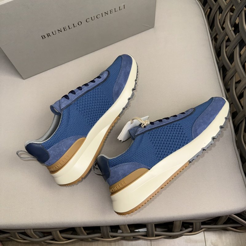 Brunello Cucinelli 니트 스니커즈 001-191578