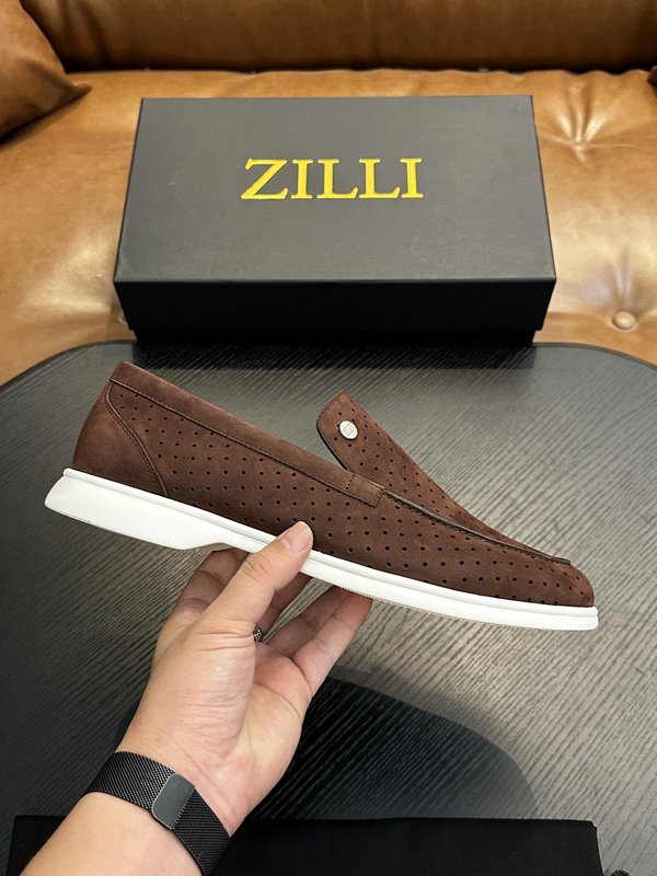 Zilli 이탈리아 남성 수제 송아지 가죽 구두 001-191754