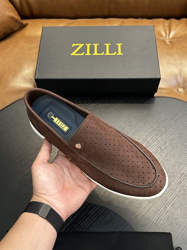 Zilli 이탈리아 남성 수제 송아지 가죽 구두 001-191754