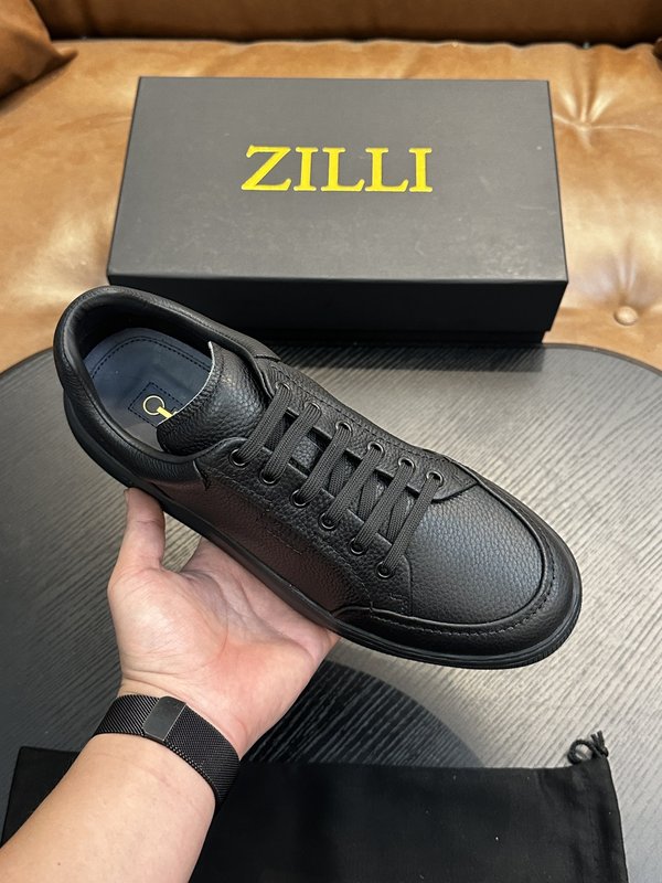 Zilli 이탈리아 남성 수제 송아지 가죽 구두 001-191766