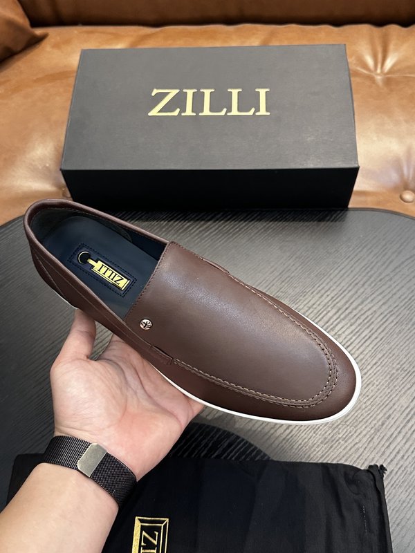 Zilli 이탈리아 남성 수제 송아지 가죽 구두 001-191776