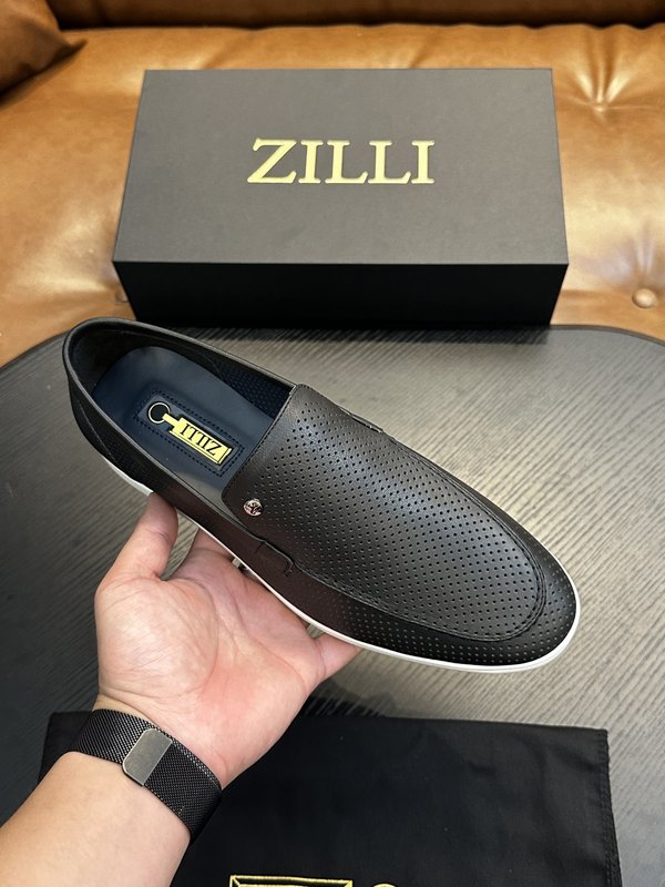 Zilli 이탈리아 남성 수제 송아지 가죽 구두 001-191784