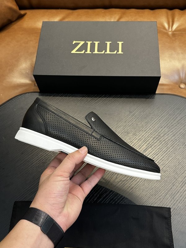 Zilli 이탈리아 남성 수제 송아지 가죽 구두 001-191784