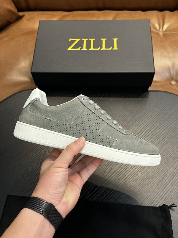 Zilli 이탈리아 수제 송아지 가죽 남성 캐주얼 슈즈 001-191795