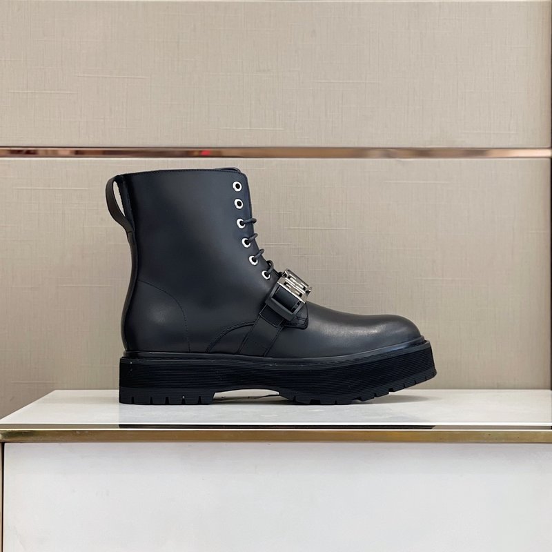 Givenchy GVC 라운드 토 레이스업 부츠 001-191867
