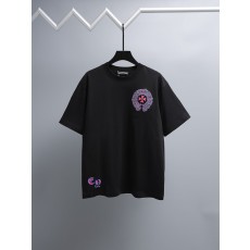 크롬하츠 2026春夏 신상 면 자수 티셔츠 001-192035