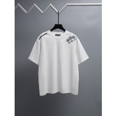 크롬하츠 2026春夏 순면 자수 티셔츠 001-192038
