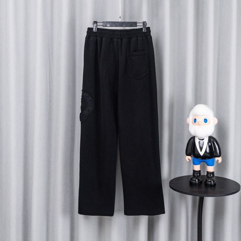 크롬하츠 블랙 입체 프린트 캐주얼 팬츠 001-192041