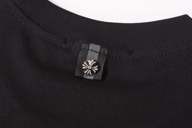 크롬하츠 크로스 자수 라운드 반팔 티셔츠 001-192075