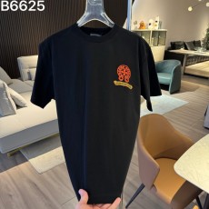 크롬하츠 26SS 신상 자수 로고 반팔 티셔츠 001-192079