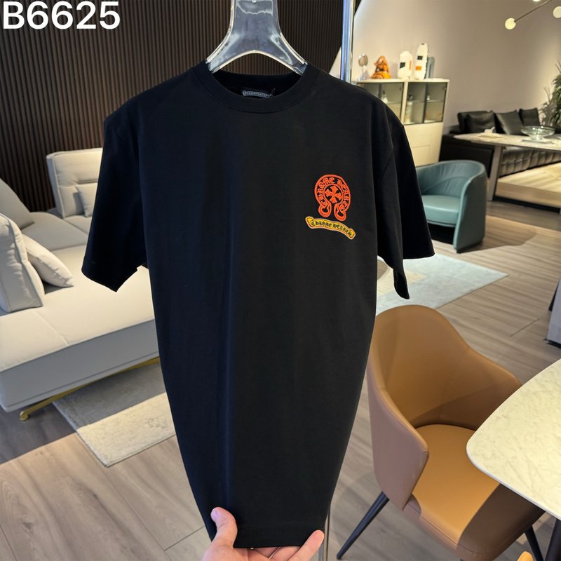 크롬하츠 26SS 신상 자수 로고 반팔 티셔츠 001-192079