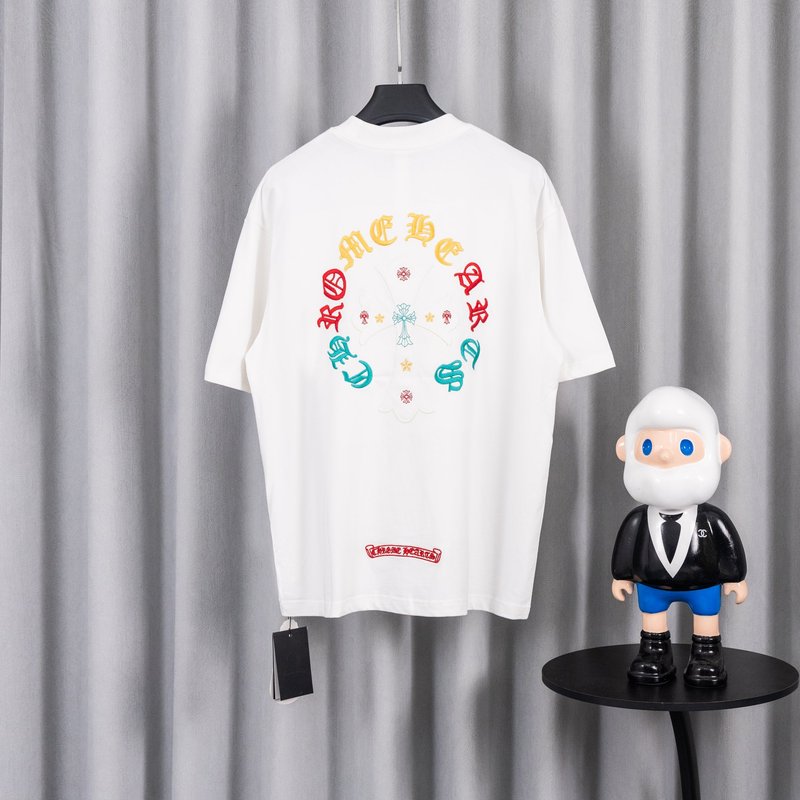 크롬하츠 26SS春夏 루즈핏 순면 티셔츠 001-192145