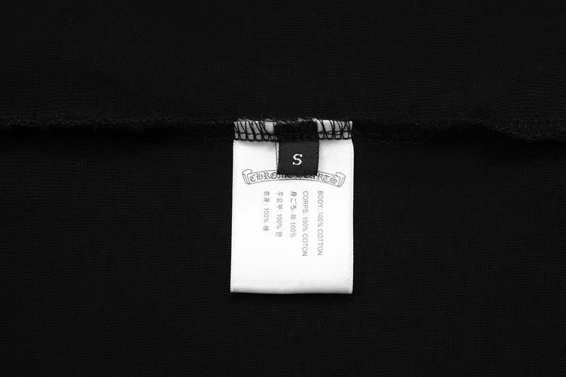 크롬하츠 중량감 워싱 자수 반팔 티셔츠 001-192186