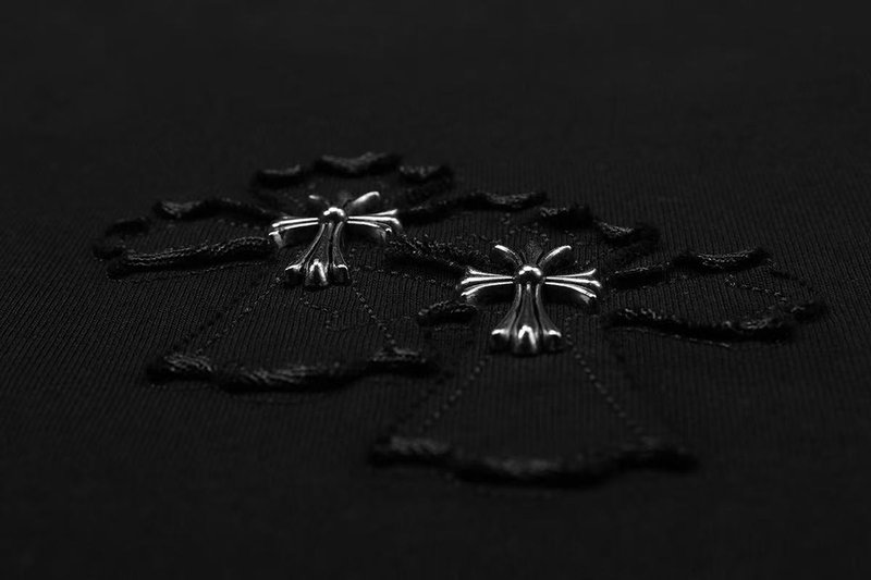 크롬하츠 중량감 워싱 파괴 공정 반팔 티셔츠 001-192187