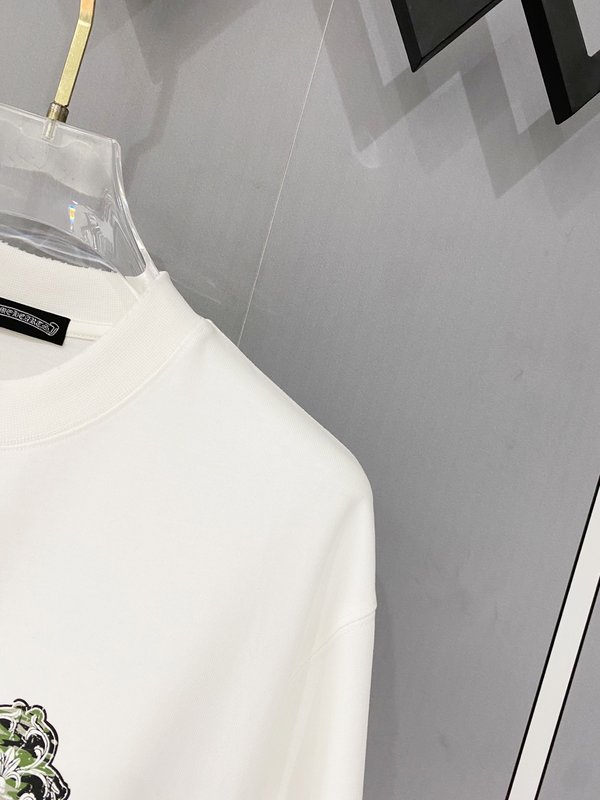 크롬하츠 중량감 순면 빈티지 가공 반팔 티셔츠 001-192192