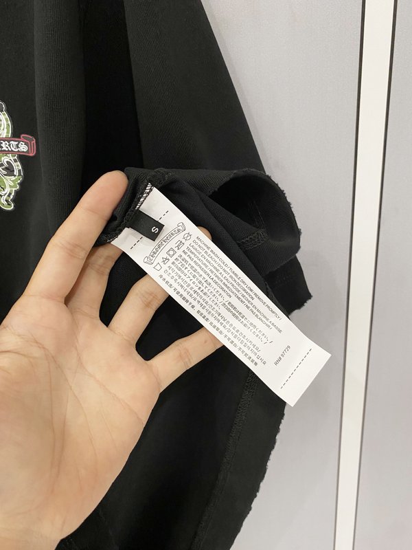 크롬하츠 중량감 순면 빈티지 가공 반팔 티셔츠 001-192193