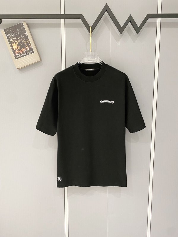 크롬하츠 중량감 순면 마감 처리 반팔 티셔츠 001-192198
